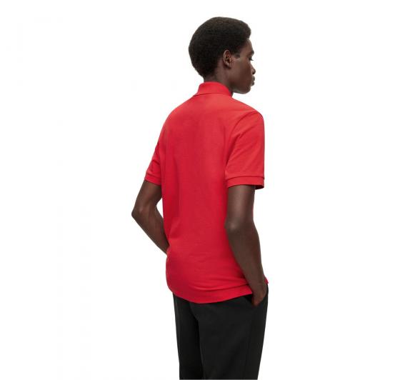 BOSS Polo In Cotone Biologico Con Logo Ricamato 50468301 628 Pallas Rosso