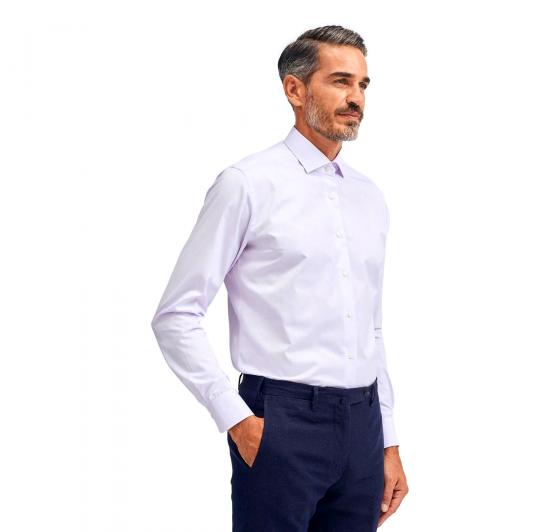 XACUS Camicia Uomo Tinta Unita Twill 11209036 Colore Lilla