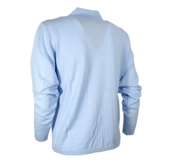 ELISABETTA B. Polo Donna Pura Lana Merino Art. 169 Colore Celeste