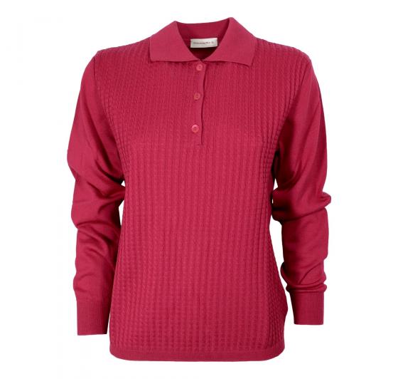ELISABETTA B. Polo Donna Pura Lana Merino Art. 169 Colore Rosso 27