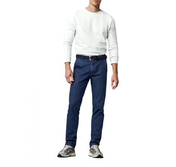MEYER Pantalone Uomo Denim dark-stone Coolmax  Travel Chino Oslo 1-4122/18