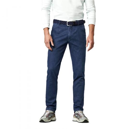 MEYER Pantalone Uomo Denim dark-stone Coolmax  Travel Chino Oslo 1-4122/18