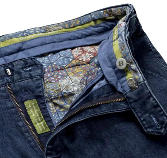 MEYER Pantalone Uomo Denim dark-stone Coolmax  Travel Chino Oslo 1-4122/18