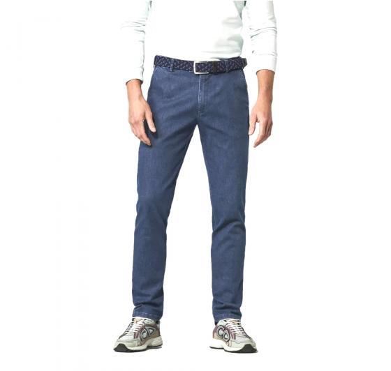 MEYER Pantalone Uomo Denim stone Coolmax Travel Chino Oslo 1-4176/17
