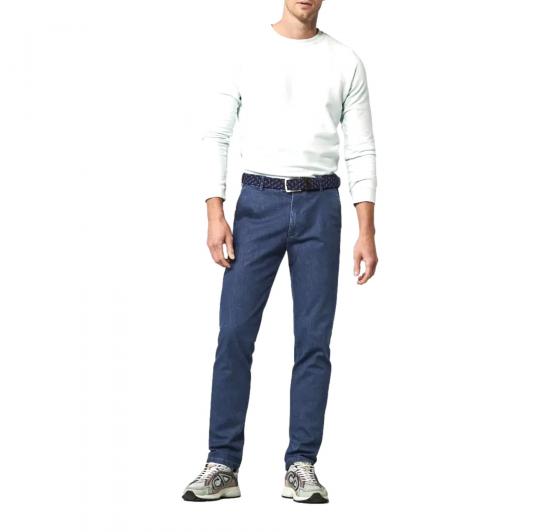 MEYER Pantalone Uomo Denim stone Coolmax Travel Chino Oslo 1-4176/17