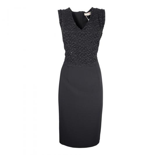 LISA KOTT Abito Donna con Pizzo Curvy Style 6060 Colore Nero