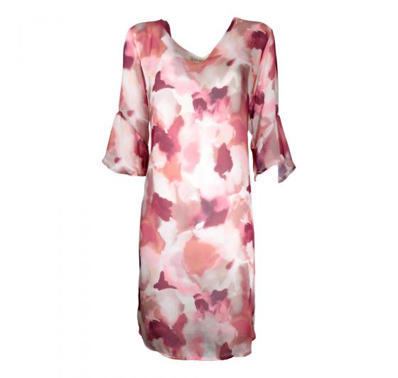 LISA KOTT Abito Donna con Fantasia Curvy Style 5005 Colore Rosa