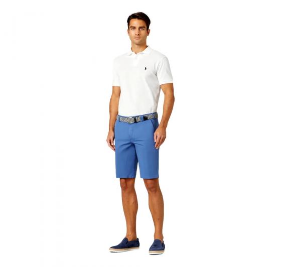 MEYER Bermuda in cotone stretch Modello 1-3130/17 B-Palma Colore Blu Chiaro