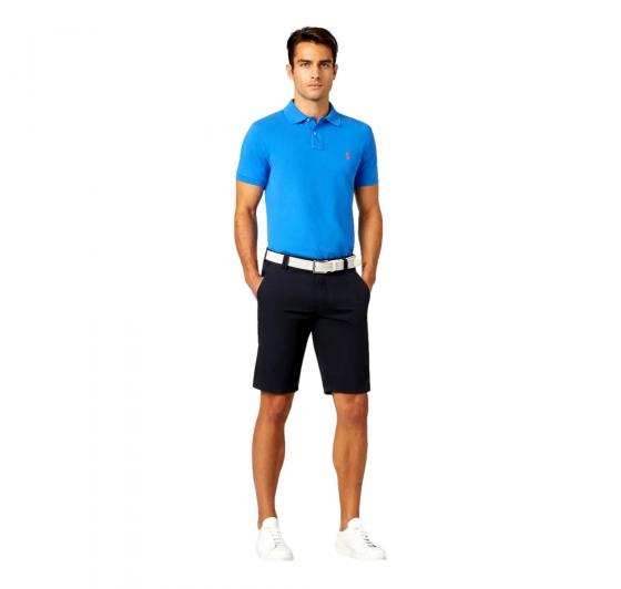 MEYER Bermuda in Cotone Stretch Modello B-Palma 1-3130/19 Colore Blu
