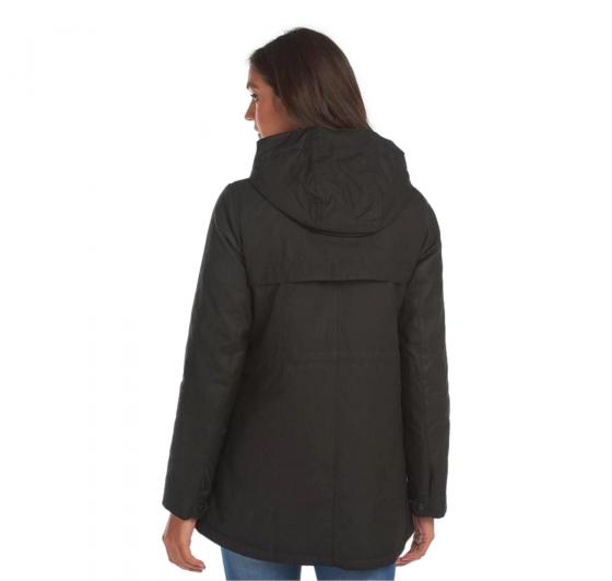 BARBOUR Parka Donna Cassley Wax LWX1080BK71 Nero Elegante Casual