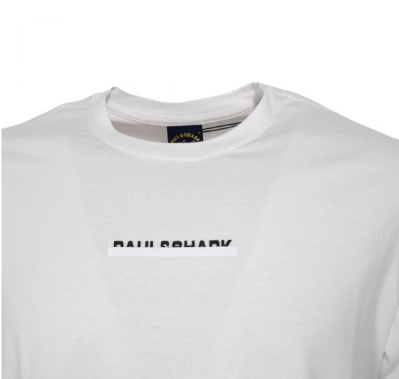 PAUL SHARK T-shirt Uomo In Cotone con Stampa 13311616 Col Bianco