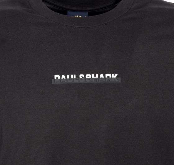 PAUL SHARK T-shirt Uomo In Cotone con Stampa 13311616 Col Nero