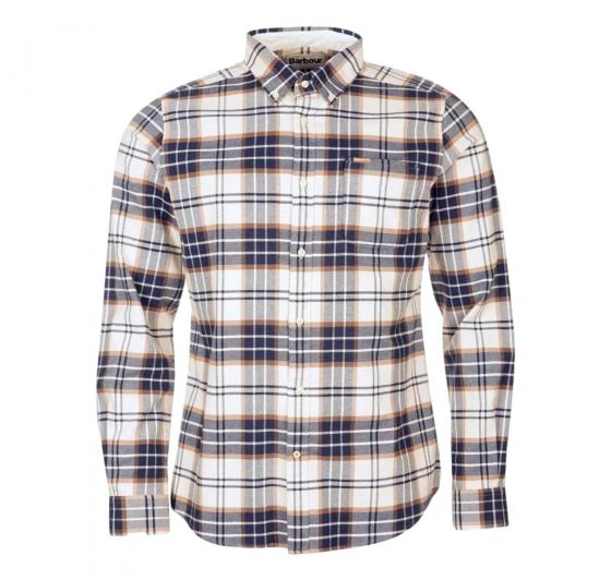 BARBOUR Camicia Uomo Portdown Tailored Shirt-Ecru MSH5035BE11 Col Multicolor