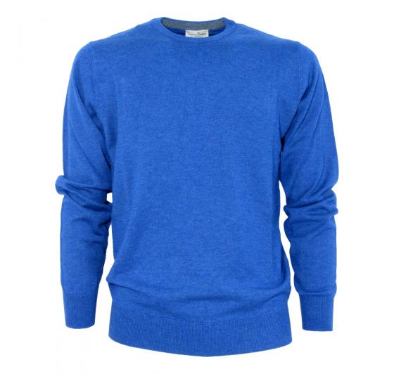 CASHMERE COMPANY Maglia 1512 IU203901 Cashmere Lana Seta SLIM FIT Bluett