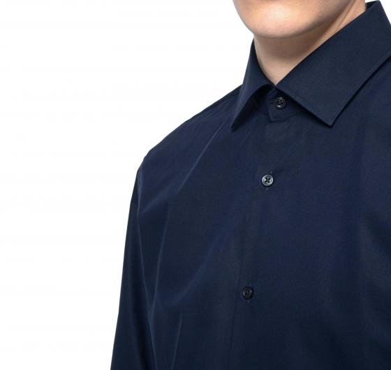 HUGO BOSS Camicia business slim fit in popeline di cotone C-Jenno  50289499 BLU