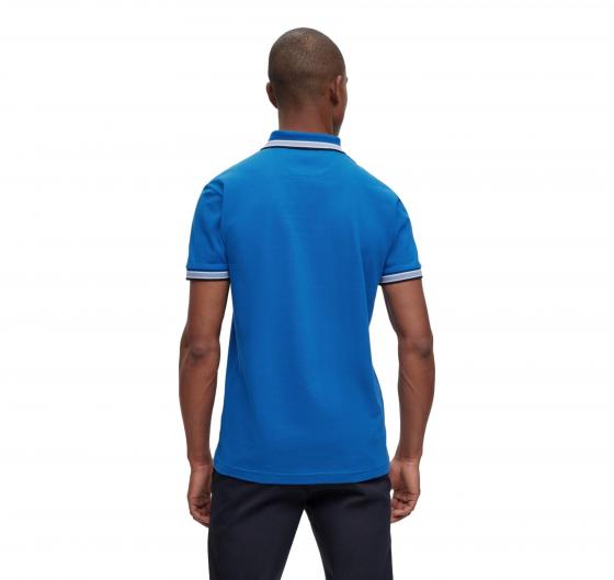 BOSS Polo Uomo Con Dettagli e Logo Contrasto Modello 50469055 Paddy Colore Blu