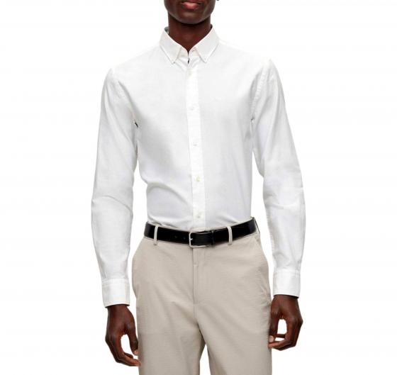 BOSS Camicia Uomo Botton Down C-HAL-BD-C1-223 50490412 Bianco