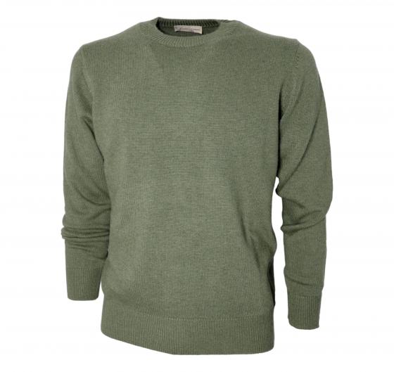 CASHMERE COMPANY Maglia Uomo Girocollo Lana e Cashmere 1227 1527 IU901 Colore Verde