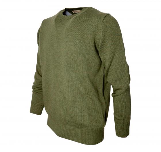 CASHMERE COMPANY Maglia Uomo Girocollo Lana e Cashmere 1227 1527 IU901 Colore Verde