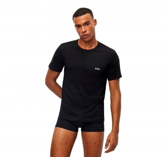 BOSS Magliette Intime Jersey Di Cotone Con Logo Confezione Da Tre 50499445 Black