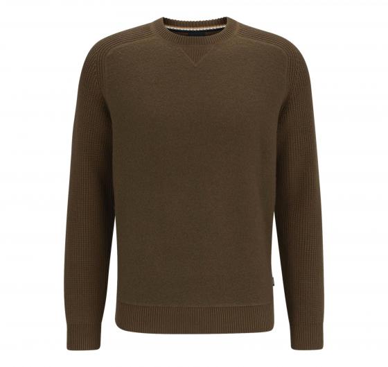 BOSS Maglione Uomo Regular Fit Cotone e Lana Matero 50500672 Colore Mud