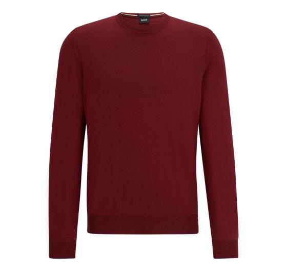 BOSS Maglia Uomo Girocollo in Lana Regular Fit BOTTO-L 50476364 Colore Rosso Scuro