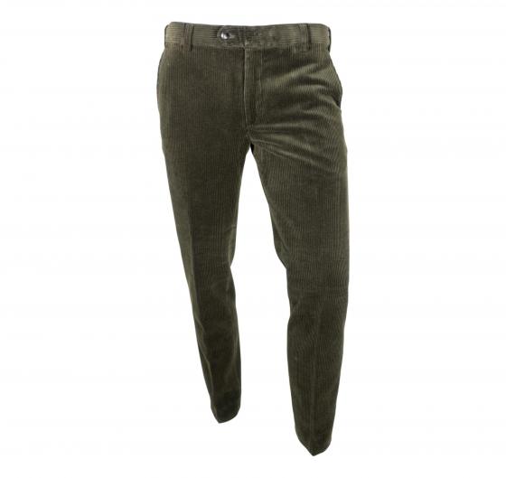 MEYER Pantalone Uomo in Velluto Modello Roma 2-437/27 Colore Verde