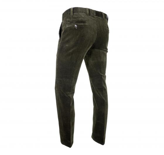 MEYER Pantalone Uomo in Velluto Modello Roma 2-437/27 Colore Verde