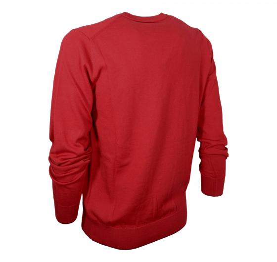 AERONAUTICA MILITARE Maglia Girocollo Uomo Casual In Pura Lana MA1388 Colore Rosso