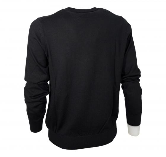AERONAUTICA MILITARE Maglia Girocollo Uomo Casual Versatile In Pura Lana MA1388 Colore Nero