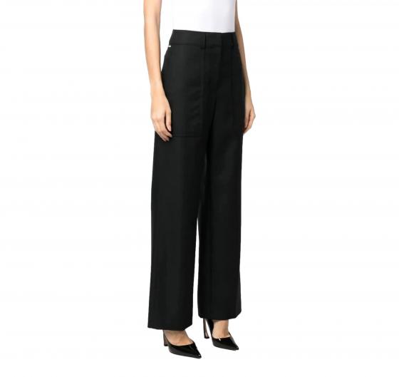 BOSS Pantalone Donna Regular Fit In Twill Di Lana Vergine TELEAH - 50498494 Colore Nero