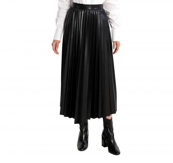 BOSS Gonna Donna A Trapezio In Materiale Goffrato Con Pieghe VEPLIKA 50501719 Colore Nero