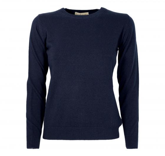 CASHMERE COMPANY Maglia Donna Girocollo In Cashmere Lana ID204116 1210 Colore Blu