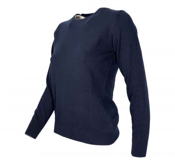 CASHMERE COMPANY Maglia Donna Girocollo In Cashmere Lana ID204116 1210 Colore Blu