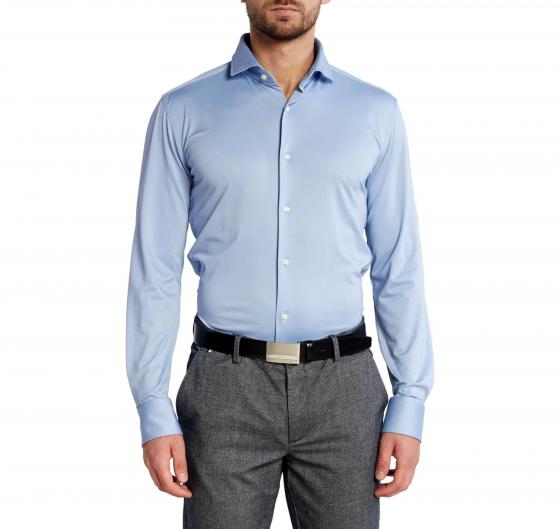 BOSS Camicia Uomo Tessuto Elasticizzato Slim Fit 50503533 Colore Celeste