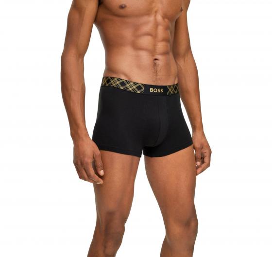 BOSS Set Intimo Uomo Con Calze e Boxer In Cotone Elasticizzato Con Dettagli Luccicanti 50500374 Colore Nero