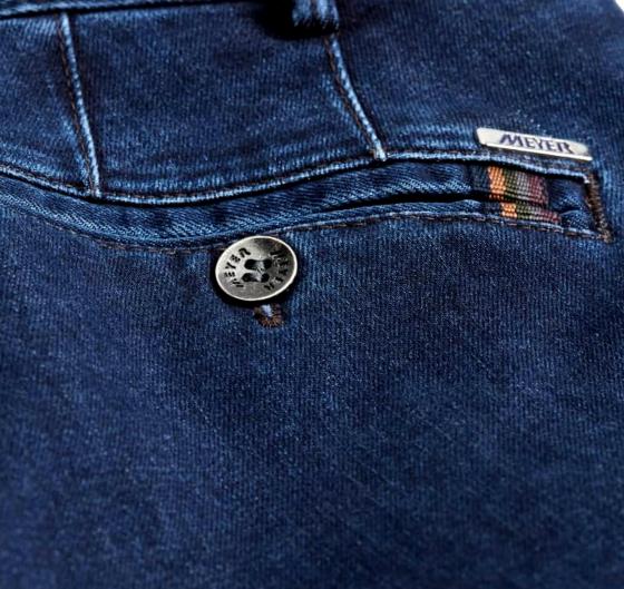 MEYER Pantalone Uomo Modello Oslo Tessuto Denim Thermolite Elasticizzato 2-3921/18