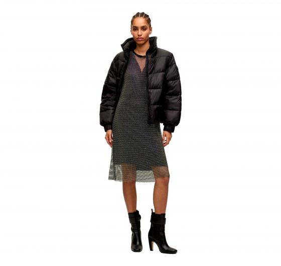 BOSS Giubbotto Donna Piumino Regular Fit In Tessuto Lucido 50498806 Colore Nero