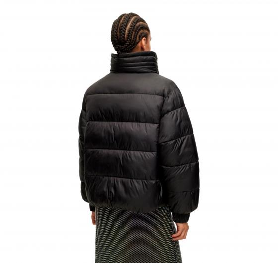 BOSS Giubbotto Donna Piumino Regular Fit In Tessuto Lucido 50498806 Colore Nero