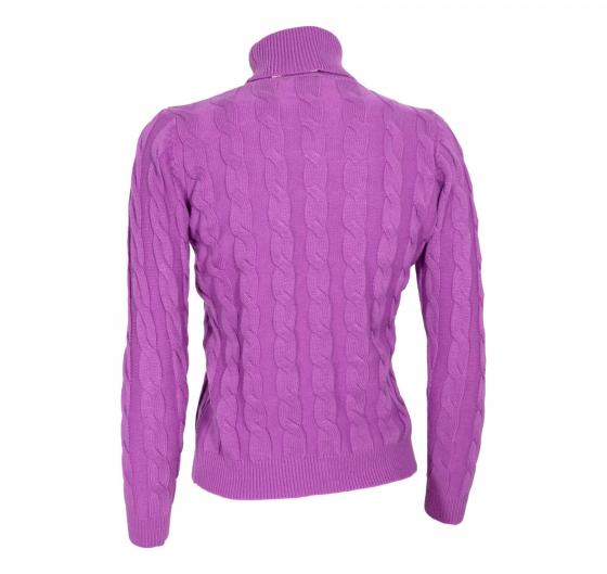 CASHMERE COMPANY Dolcevita Treccia Donna ID203114 1232 Cashmere e Lana Viola