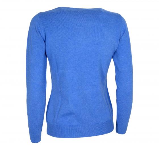CASHMERE COMPANY Maglia Donna Girocollo In Cashmere e Lana ID204116 1224 Colore Bluette