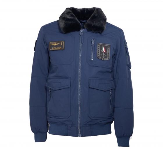 AERONAUTICA MILITARE Giubbotto Uomo Imbottito con Colletto Pilot AB2106 Colore Blu