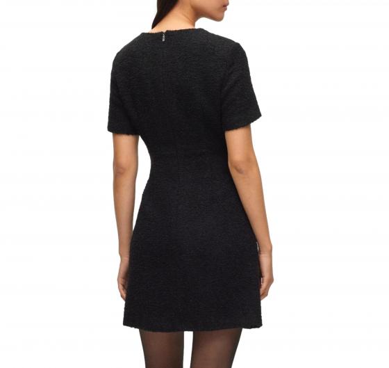 BOSS Abito Donna Slim Fit in Tweed con Tasche con Bottoni Docanah 50500816 Nero