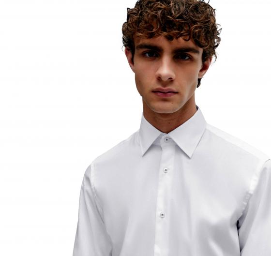 BOSS Camicia Uomo Regular FitIn In Cotone 50511358 Colore Bianco