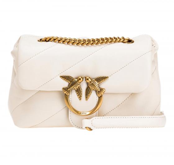 PINKO Borsa Donna Love Mini Puff Sheep Nappa 100039 Z14Q Colore Bianco