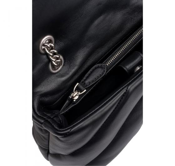 PINKO Borsa Donna Love Puff Mini Logo Argento 100039 CL Z99O Colore Nero