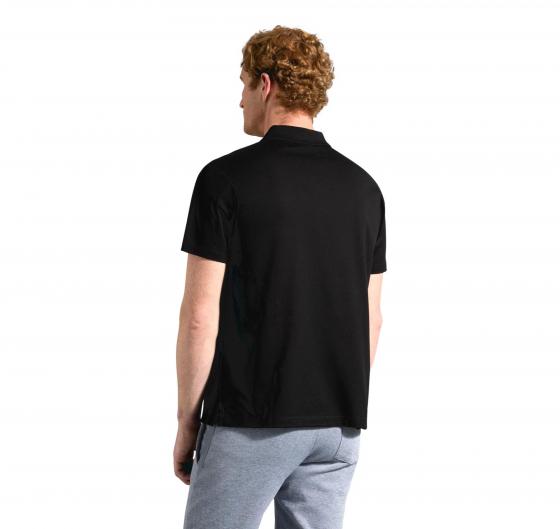 PAUL SHARK Polo Uomo Cotone Organico Pique Con Shark Badge C0P1013 011 Colore Nero