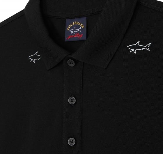 PAUL SHARK Polo Uomo Materiale Estremamente Confortevole e Di Alta Qualità Reflex Shark 23411252 Colore Nero