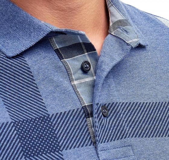 BARBOUR Polo Uomo Blaine Oversized Tartan MML1117BL15 Colore Blu Chambray