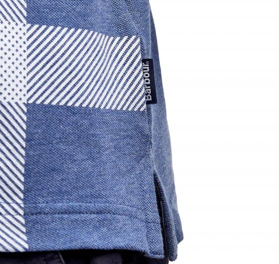 BARBOUR Polo Uomo Blaine Oversized Tartan MML1117BL15 Colore Blu Chambray